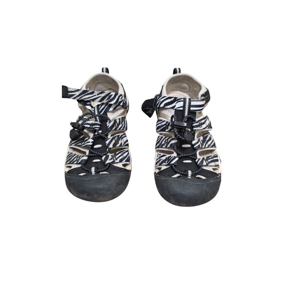 Keen Kids Newport H2 Zebra-Print Sandals Water-Friendly Adjustable Straps Size 2 - Picture 1 of 9